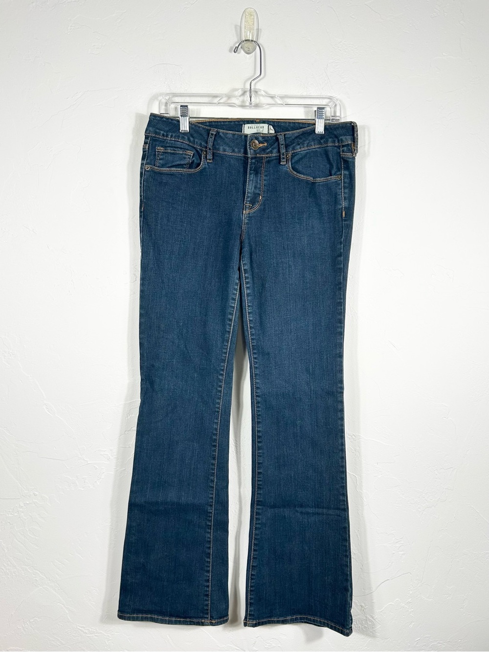 PacSun Bullhead Black Slim Bootcut Jeans Size 11R Medium Dark Wash Stretch